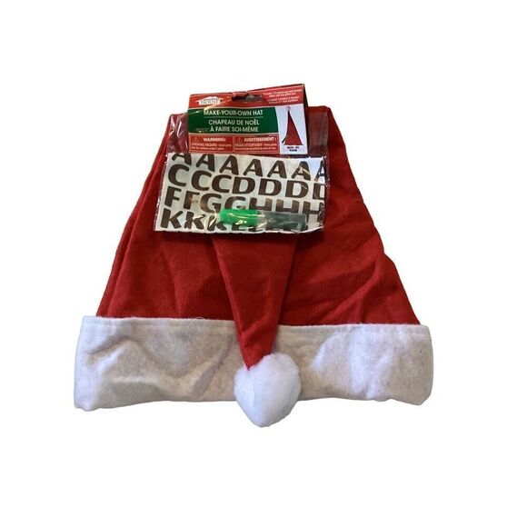 DIY Christmas House Santa Hat Crafts Winter Art - Picture 1 of 5